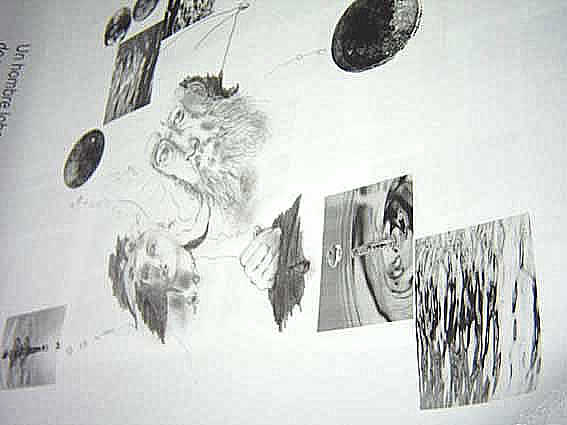 grafito, impresin digital y collage sobre papel - medidas variables, 2007