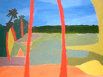Punta Cana - Acrílico y grafito sobre lienzo, 40x60cm (2008)