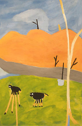 Ovejas Negras - Acrílico sobre tela, 60x110cm (2008)