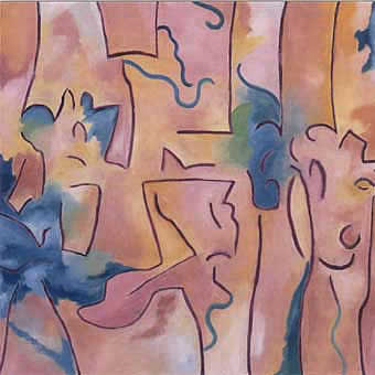 Chupando el cielo - Oleo sobre tela, 60x60cms, 2004