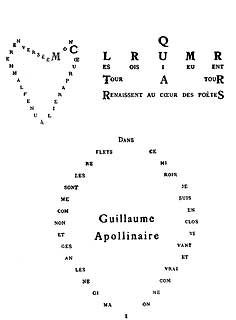 G. Apollinaire, Coeur couronne et miroi (s.XX)