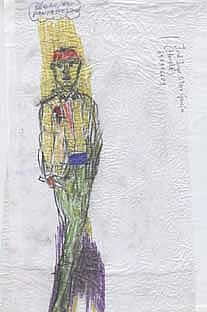 Sin título - técnica mixta sobre papel seda, 2006