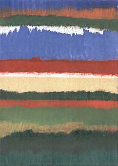 S/T - óleo y cinta de carrocero sobre lienzo, 22x16 cm, 2003